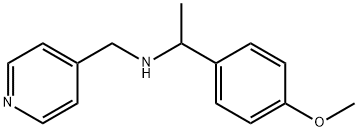 [1-(4-METHOXY-PHENYL)-ETHYL]-PYRIDIN-4-YLMETHYL-AMINE Struktur