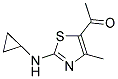 1-(2-CYCLOPROPYLAMINO-4-METHYL-THIAZOL-5-YL)-ETHANONE Struktur