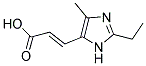 3-(2-ETHYL-5-METHYL-3H-IMIDAZOL-4-YL)-ACRYLIC ACID Struktur