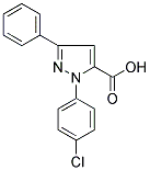 1-(4-CHLOROPHENYL)-3-PHENYL-1H-PYRAZOLE-5-CARBOXYLIC ACID Struktur