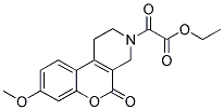 ETHYL (8-METHOXY-5-OXO-1,5-DIHYDRO-2H-CHROMENO[3,4-C]PYRIDIN-3(4H)-YL)(OXO)ACETATE Struktur