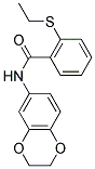 N-2,3-DIHYDRO-1,4-BENZODIOXIN-6-YL-2-(ETHYLTHIO)BENZAMIDE Struktur