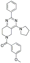 (3-METHOXY-PHENYL)-(2-PHENYL-4-PYRROLIDIN-1-YL-7,8-DIHYDRO-5H-PYRIDO[4,3-D]PYRIMIDIN-6-YL)-METHANONE Struktur