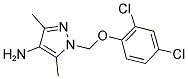 1-(2,4-DICHLORO-PHENOXYMETHYL)-3,5-DIMETHYL-1H-PYRAZOL-4-YLAMINE Struktur