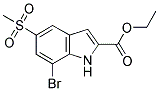 ETHYL 7-BROMO-5-(METHYLSULFONYL)-1H-INDOLE-2-CARBOXYLATE Struktur