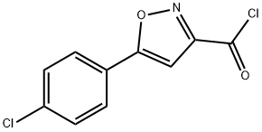 5-(4-CHLORO-PHENYL)-ISOXAZOLE-3-CARBONYL CHLORIDE Struktur