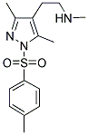 3,5-DIMETHYL-4-(N-METHYL-AMINOETHYL)-1-(4-TOLUENESULPHONYL)-PYRAZOLE Struktur