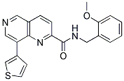 N-(2-METHOXYBENZYL)-8-THIEN-3-YL-1,6-NAPHTHYRIDINE-2-CARBOXAMIDE Struktur