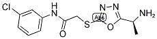 2-[5-(1-AMINO-ETHYL)-[1,3,4]OXADIAZOL-2-YLSULFANYL]-N-(3-CHLORO-PHENYL)-ACETAMIDE Struktur