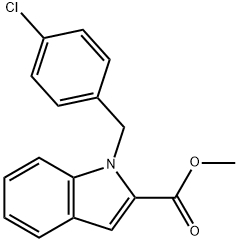 METHYL 1-(4-CHLOROBENZYL)-1H-INDOLE-2-CARBOXYLATE Struktur