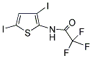 N-(3,5-DIIODO-2-THIENYL)-2,2,2-TRIFLUOROACETAMIDE Struktur