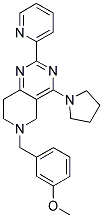 6-(3-METHOXY-BENZYL)-2-PYRIDIN-2-YL-4-PYRROLIDIN-1-YL-5,6,7,8-TETRAHYDRO-PYRIDO[4,3-D]PYRIMIDINE Struktur