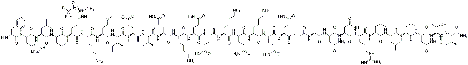 (D-PHE11,HIS12)-SAUVAGINE, FRAGMENT 11-40 TRIFLUOROACETATE SALT Struktur