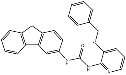 1-(FLUOREN-3-YL)-3-(3-(PHENYLMETHOXY)(2-PYRIDYL))UREA Struktur