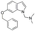 (6-BENZYLOXYINDOLYL)-N,N-DIMETHYLMETHYLAMINE Struktur