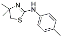 (4,4-DIMETHYL-4,5-DIHYDRO-THIAZOL-2-YL)-P-TOLYL-AMINE Struktur