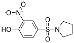 2-NITRO-4-(PYRROLIDINE-1-SULFONYL)-PHENOL Struktur