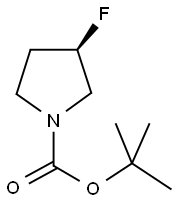 (R)-N-BOC-FLUOROPYRROLIDINE Struktur