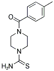 4-(4-METHYLBENZOYL)PIPERAZINE-1-CARBOTHIOAMIDE Struktur