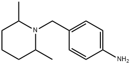 4-(2,6-DIMETHYL-PIPERIDIN-1-YLMETHYL)-PHENYLAMINE Struktur