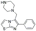 6-PHENYL-5-PIPERAZIN-1-YLMETHYL-IMIDAZO[2,1-B]THIAZOLE Struktur