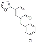 1-(3-CHLOROBENZYL)-5-(2-FURYL)PYRIDIN-2(1H)-ONE Struktur