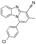 1-(4-CHLOROPHENYL)-3-METHYLPYRIDO[1,2-A]BENZIMIDAZOLE-4-CARBONITRILE Struktur