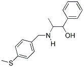 2-((4-(METHYLTHIO)BENZYL)AMINO)-1-PHENYLPROPAN-1-OL Struktur