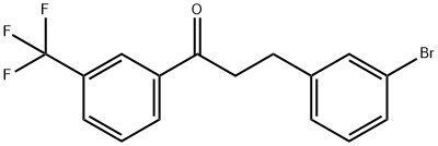 3-(3-BROMOPHENYL)-3'-TRIFLUOROMETHYLPROPIOPHENONE Struktur