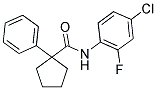 N-(4-CHLORO-2-FLUOROPHENYL)(PHENYLCYCLOPENTYL)FORMAMIDE Struktur