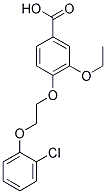 4-[2-(2-CHLORO-PHENOXY)-ETHOXY]-3-ETHOXY-BENZOIC ACID Struktur