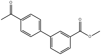 METHYL 4'-ACETYL[1,1'-BIPHENYL]-3-CARBOXYLATE Struktur