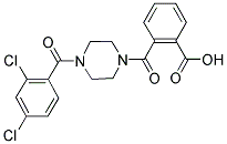 2-([4-(2,4-DICHLOROBENZOYL)PIPERAZIN-1-YL]CARBONYL)BENZOIC ACID Struktur