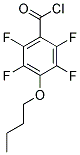 4-BUTOXY-2,3,5,6-TETRAFLUOROBENZOYL CHLORIDE Struktur