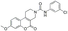 N-(3-CHLOROPHENYL)-8-METHOXY-5-OXO-1,5-DIHYDRO-2H-CHROMENO[3,4-C]PYRIDINE-3(4H)-CARBOXAMIDE Struktur