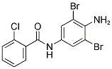 N-(4-AMINO-3,5-DIBROMOPHENYL)-2-CHLOROBENZAMIDE Struktur