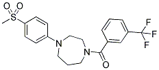 1-[4-(METHYLSULFONYL)PHENYL]-4-[3-(TRIFLUOROMETHYL)BENZOYL]-1,4-DIAZEPANE Struktur