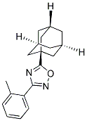 5-(1-ADAMANTYL)-3-(2-METHYLPHENYL)-1,2,4-OXADIAZOLE Struktur