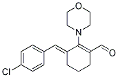 (3E)-3-(4-CHLOROBENZYLIDENE)-2-MORPHOLIN-4-YLCYCLOHEX-1-ENE-1-CARBALDEHYDE Struktur