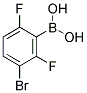 3-BROMO-2,6-DIFLUOROPHENYLBORONIC ACID Struktur