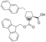 (2S,4R)-FMOC-GAMMA-(2-NAPHTHYLMETHYL)-PROLINE Struktur