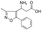 3-AMINO-3-(3-METHYL-5-PHENYL-ISOXAZOL-4-YL)-PROPIONIC ACID Struktur