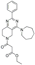 3-(4-AZEPAN-1-YL-2-PHENYL-7,8-DIHYDRO-5H-PYRIDO[4,3-D]PYRIMIDIN-6-YL)-3-OXO-PROPIONIC ACID ETHYL ESTER Struktur