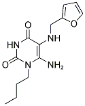 6-AMINO-1-BUTYL-5-[(2-FURYLMETHYL)AMINO]PYRIMIDINE-2,4(1H,3H)-DIONE Struktur