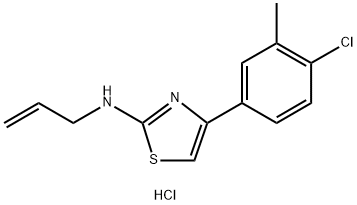 (4-(4-CHLORO-3-METHYLPHENYL)(2,5-THIAZOLYL))PROP-2-ENYLAMINE, HYDROCHLORIDE Struktur