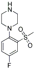 1-[4-FLUORO-2-(METHYLSULFONYL)PHENYL]PIPERAZINE Struktur