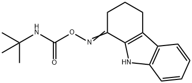 1-(([(TERT-BUTYLAMINO)CARBONYL]OXY)IMINO)-2,3,4,9-TETRAHYDRO-1H-CARBAZOLE Struktur