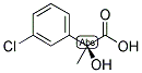 (S)-2-HYDROXY-2-METHYL(3-CHLOROBENZENE)ACETIC ACID Struktur