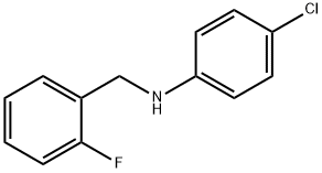 4-CHLORO-N-(2-FLUOROBENZYL)ANILINE Struktur