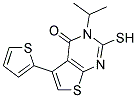 3-ISOPROPYL-2-MERCAPTO-5-THIEN-2-YLTHIENO[2,3-D]PYRIMIDIN-4(3H)-ONE Struktur